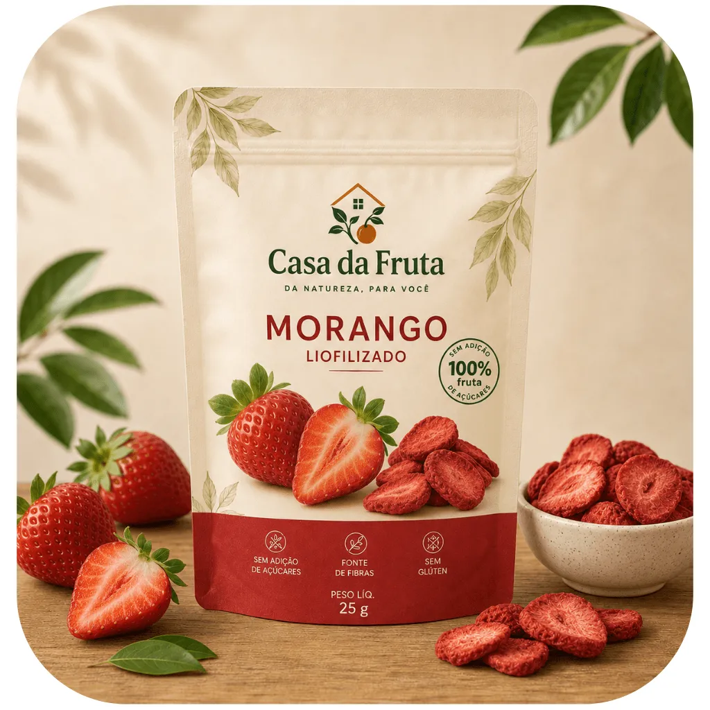 Morango Chips Crocante Natural