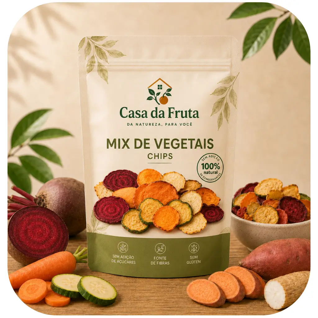 Mix de Vegetais Chips Crocantes - 100g - Imagem 2