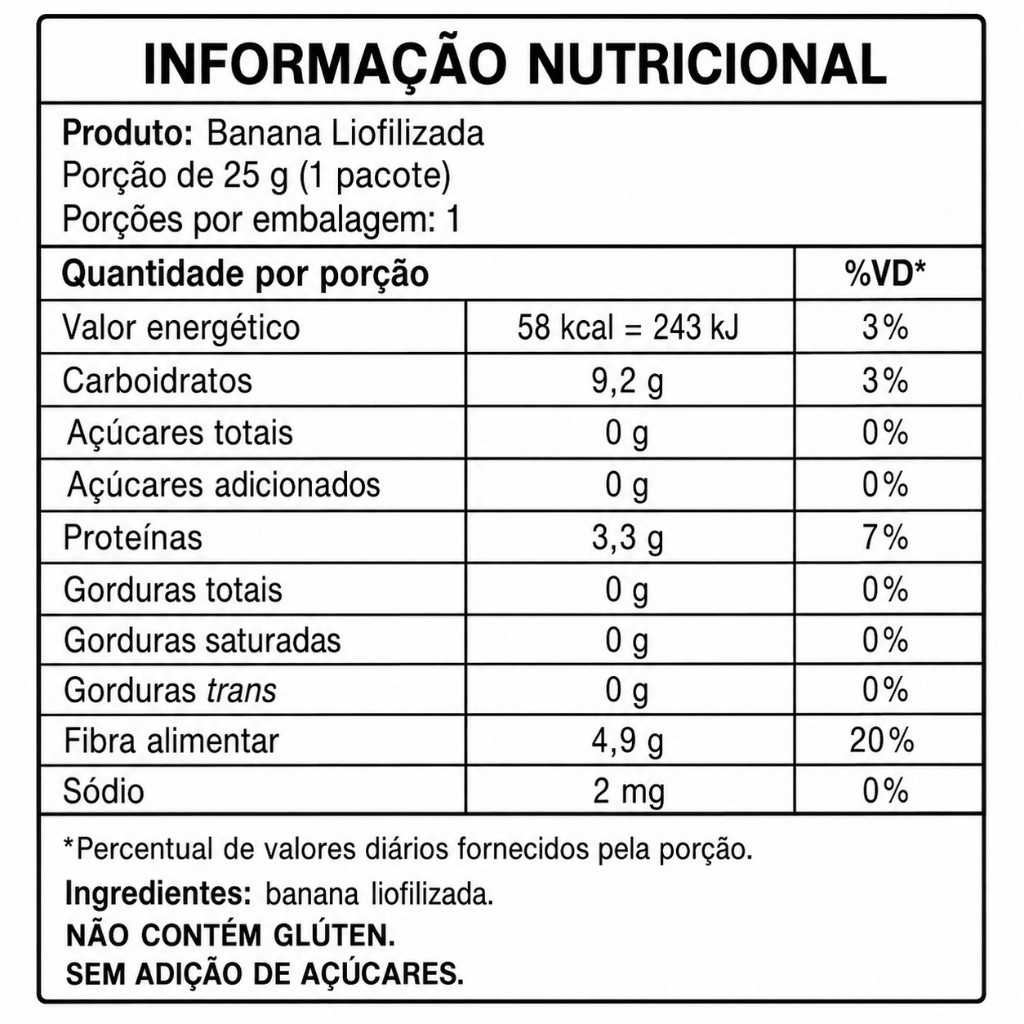 Combo 8 Sabores Liofilizados — 8 Pacotes Individuais - 25g - Imagem 4