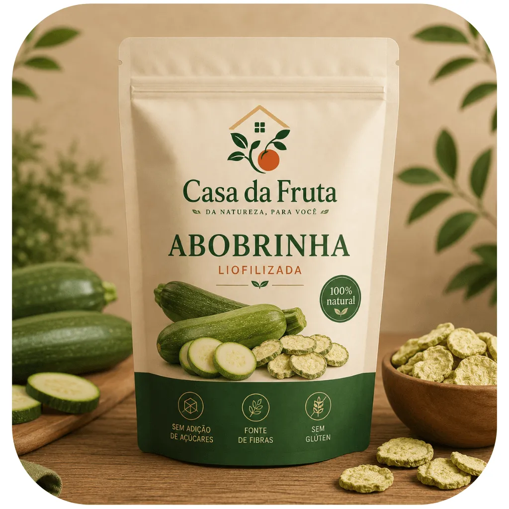 Abobrinha Liofilizada Chips