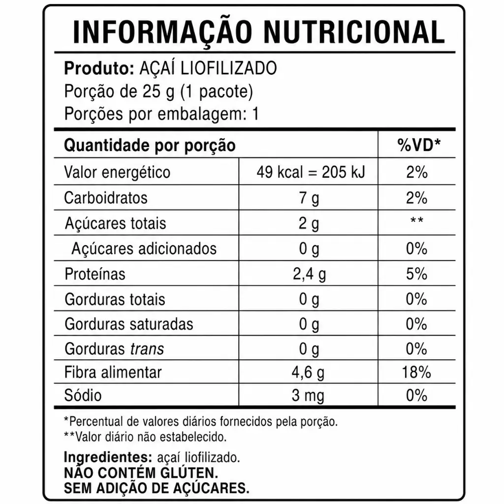 Açaí Liofilizado - 100g - Imagem 2