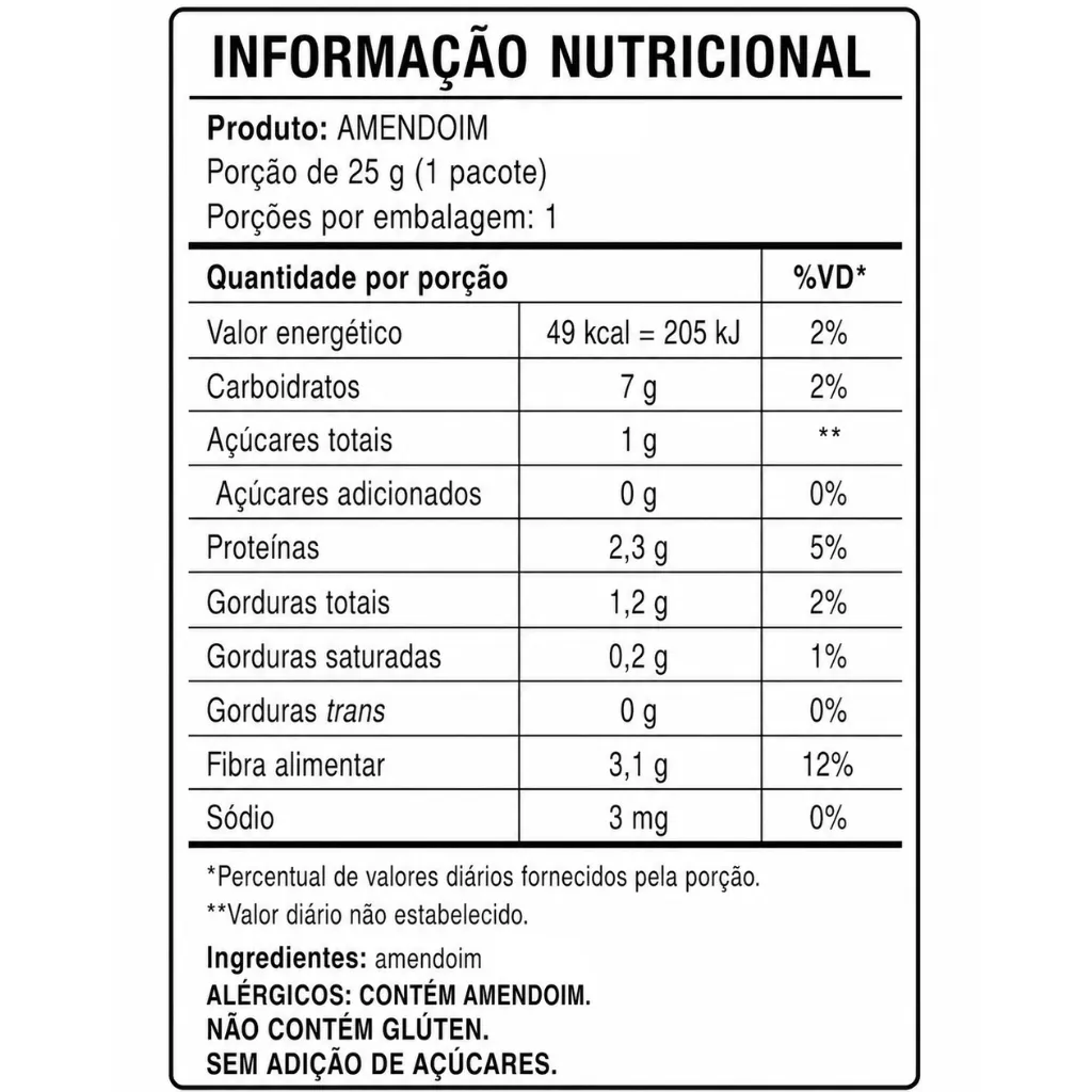 Amendoim Selecionado - Torrada · Sem Pele · Com Sal · 1kg - Imagem 3