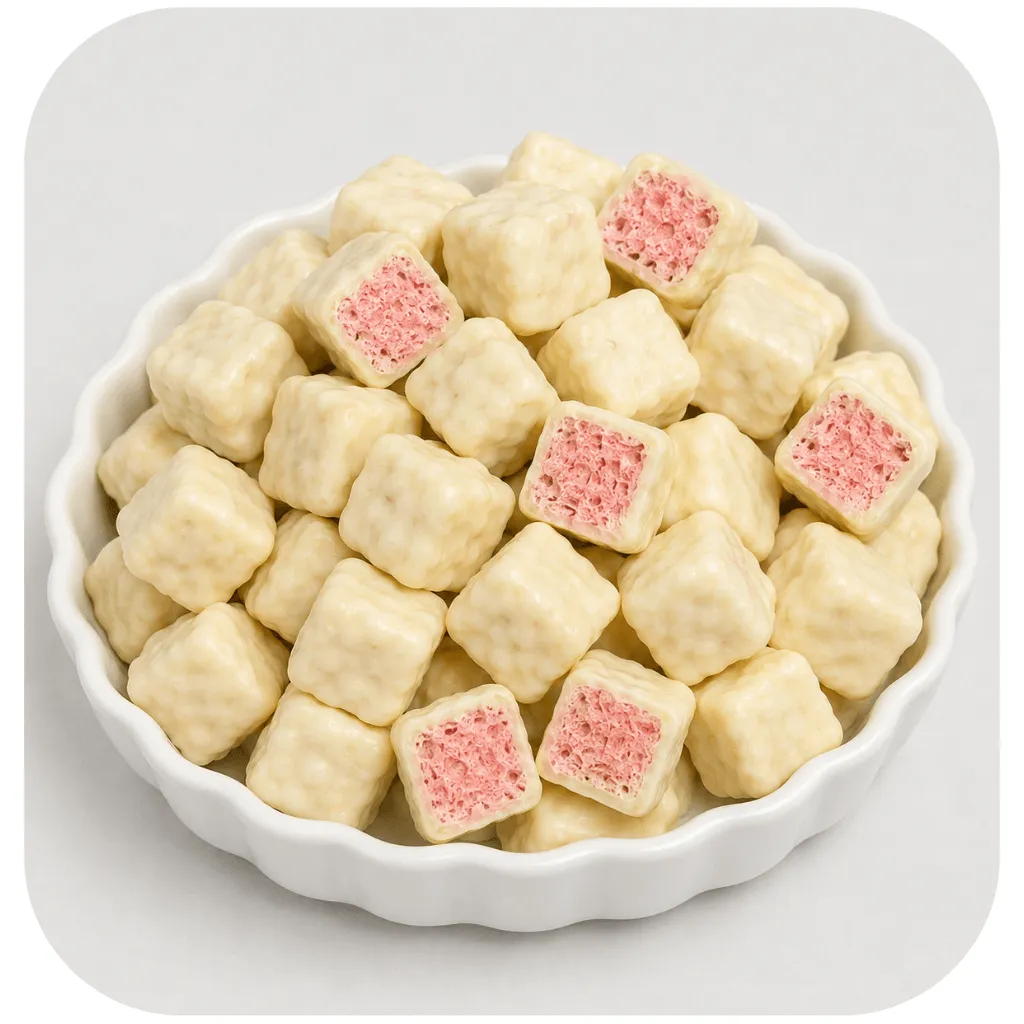 Cubos de Iogurte Liofilizados de Morango - Natural · 100g - Imagem 3