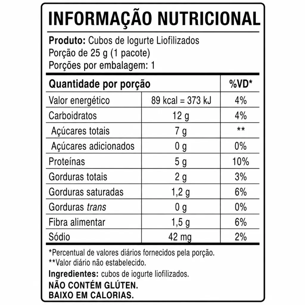 Cubos de Iogurte Liofilizados de Mirtilo - Natural · 100g - Imagem 5